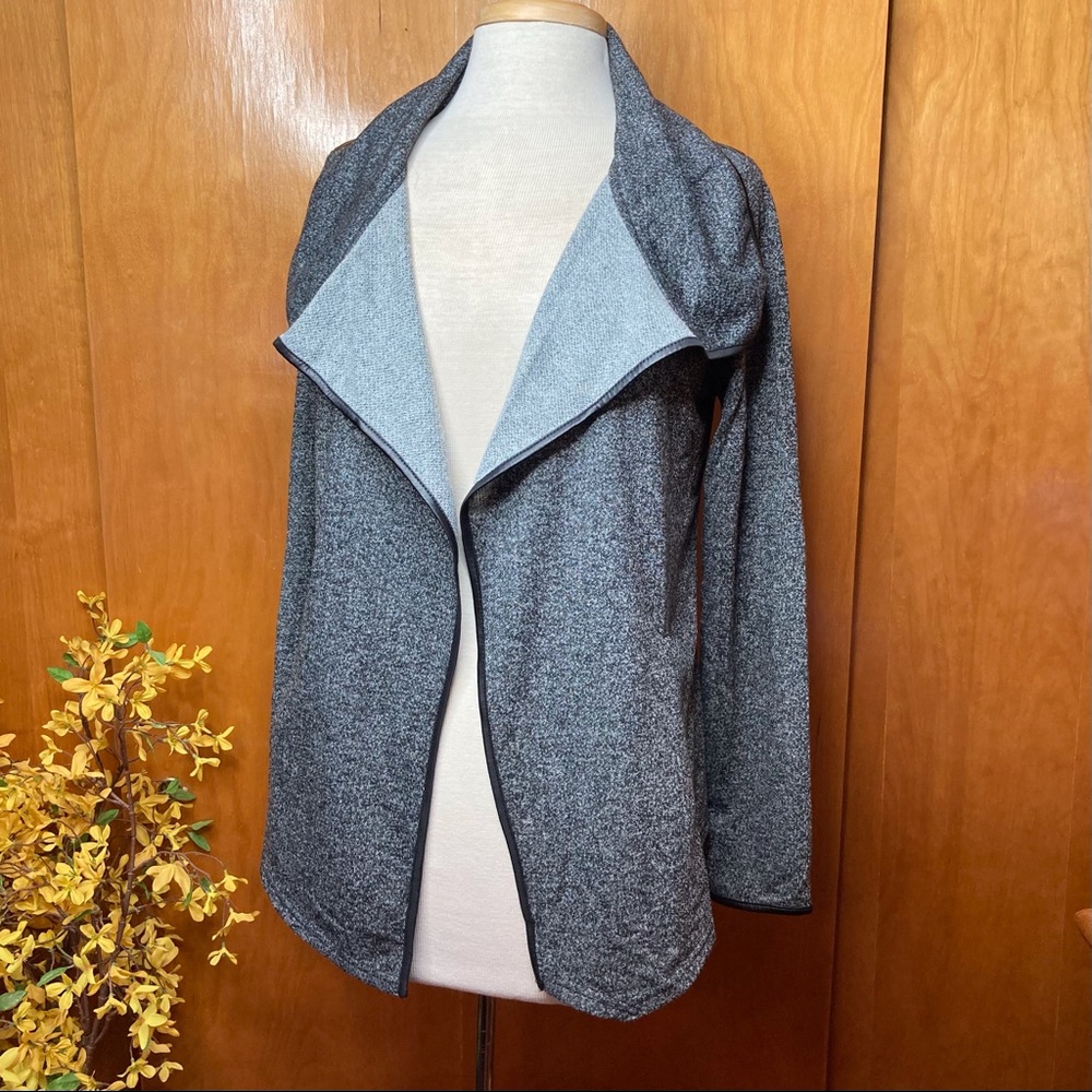 🐶ROLY POLY heather black lightweight sweater cardigan Size L